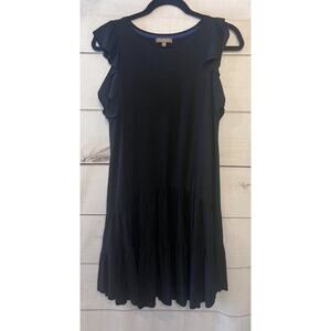 LILLA | P Sz SM Black Tiered Dress Comfy Easy Classy